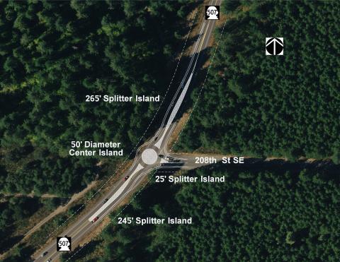 SR 507 at 208th Street SE conceptual roundabout