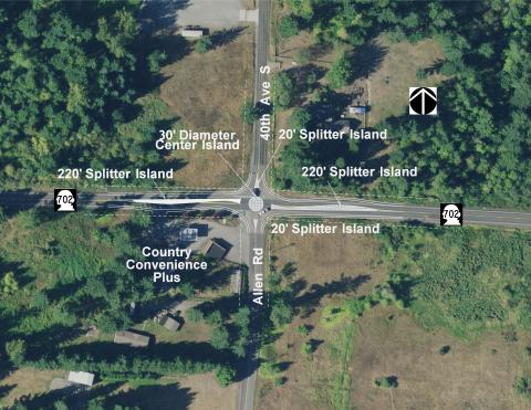 SR 702 and 40th Avenue S conceptual roundabout