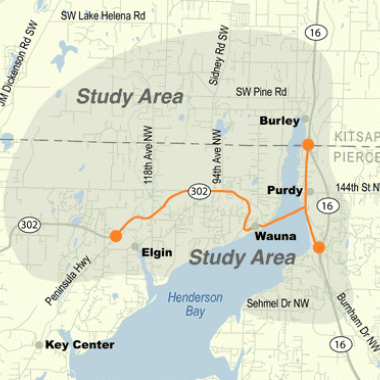 SR 302 corridor between Elgin Clifton Road and SR 16