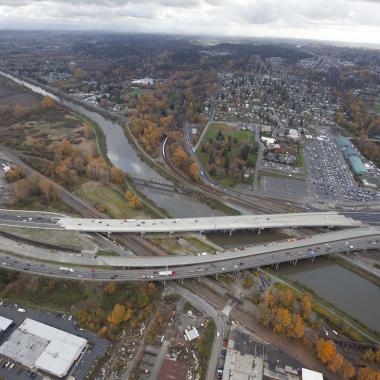 New northbound I-5 Puyallup River Bridge in Tacoma