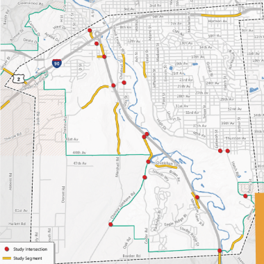 US 195 North SRTC Study Area