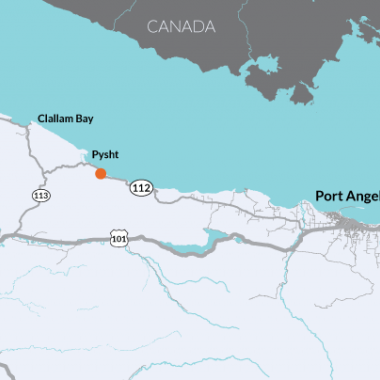 State Route 112 at milepost 32 remains closed after the Nov. 15, 2021 storm that caused the highway to drop 4 feet.