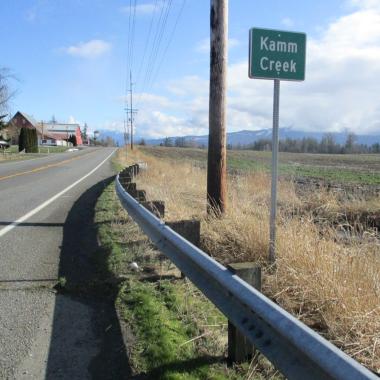 SR 546 Kamm Ditch Fish Passage site. 