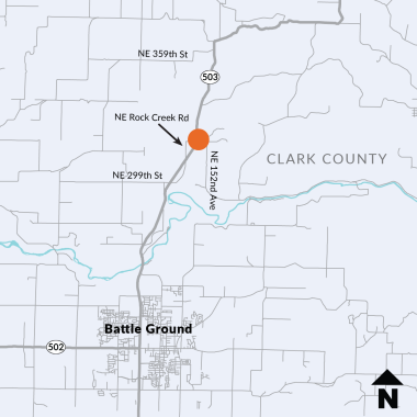 SR 503 at NE Rock Creek Road Intersection Improvement Map