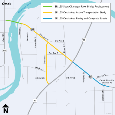 SR 155-SR 155 Spur Active Transportation Access Planning Study Area