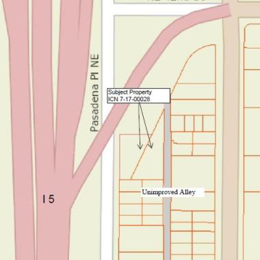 Map of parcel 7-17-00028, King County