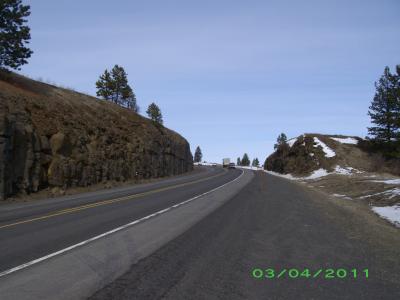 US 195 climbing no passing area Image