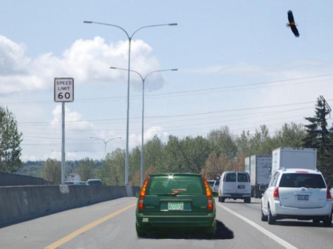 Barrier Mounted Sign Post