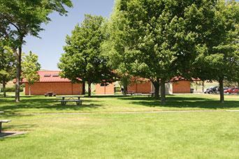 Photo of Sprague Lake safety rest area on westbound I-90