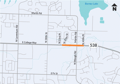 Logan Creek culvert underneath SR 538/East College Way